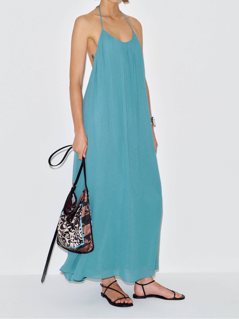 NWT Reformation Fawnie Dress in Siren Aqua Blue XS